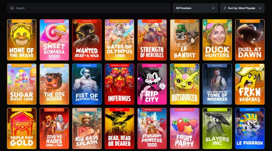 Shuffle-Casino-games-menu