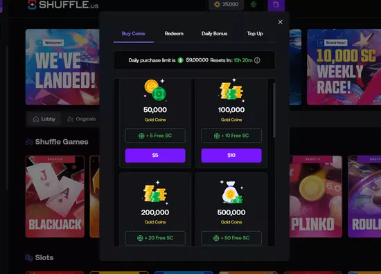 promo-code-shuffle-welcome-bonus