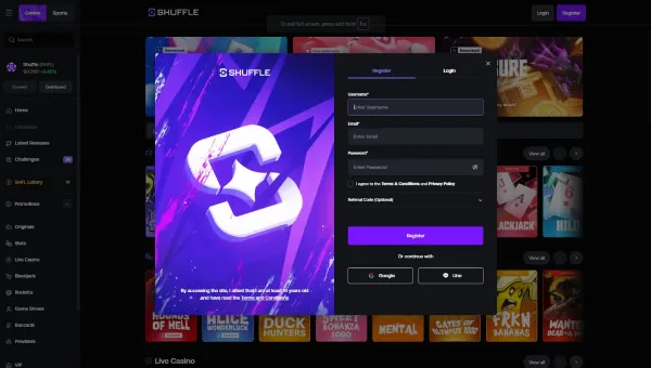 shuffle-casino-register